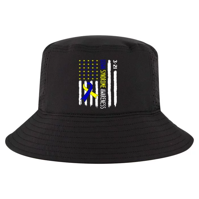 Down Syndrome Awareness Us Flag Trisomy 21 Cool Comfort Performance Bucket Hat