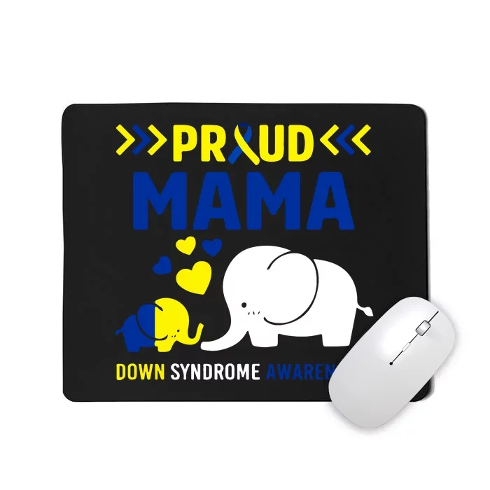 Down Syndrome Awareness Mama Mom Elephant Trisomy 21 Mother's Day Gift Mousepad