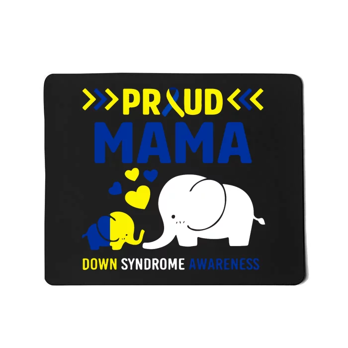 Down Syndrome Awareness Mama Mom Elephant Trisomy 21 Mother's Day Gift Mousepad