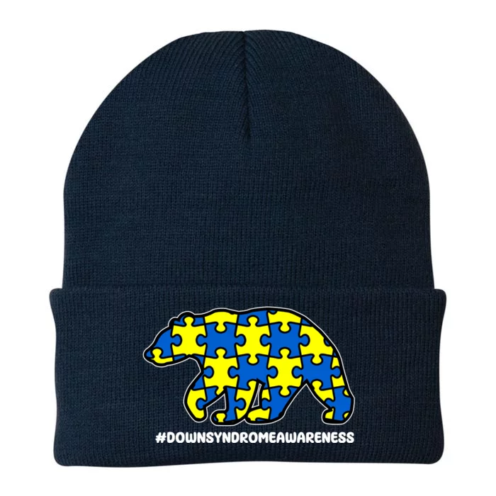 Down Syndrome Awareness Bear Knit Cap Winter Beanie