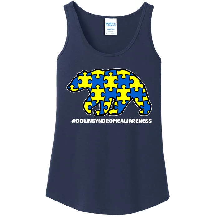 Down Syndrome Awareness Bear Ladies Essential Tank