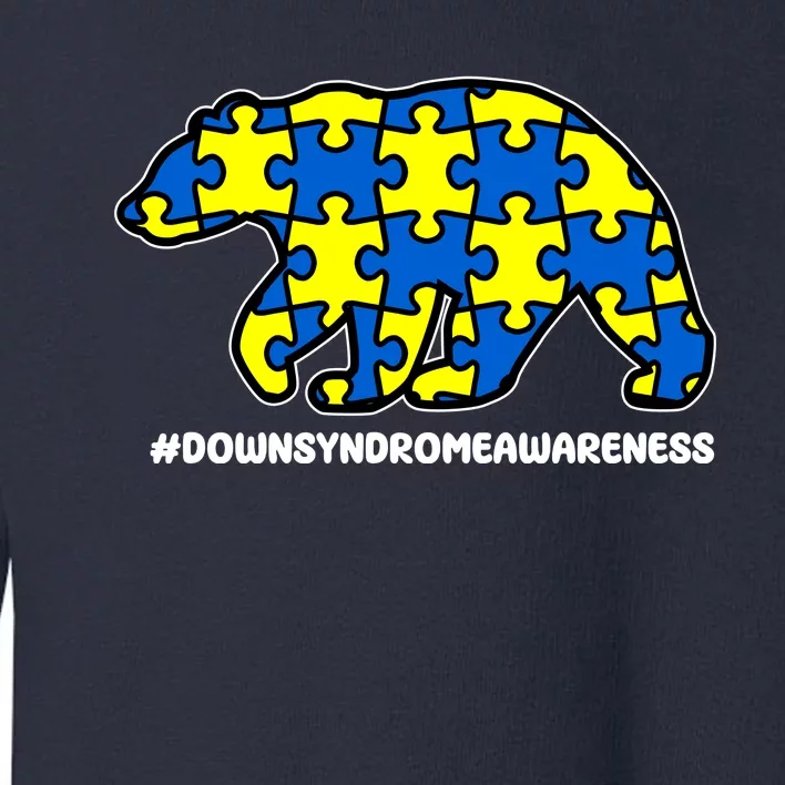 Down Syndrome Awareness Bear Toddler Sweatshirt