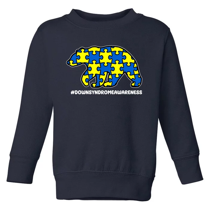 Down Syndrome Awareness Bear Toddler Sweatshirt