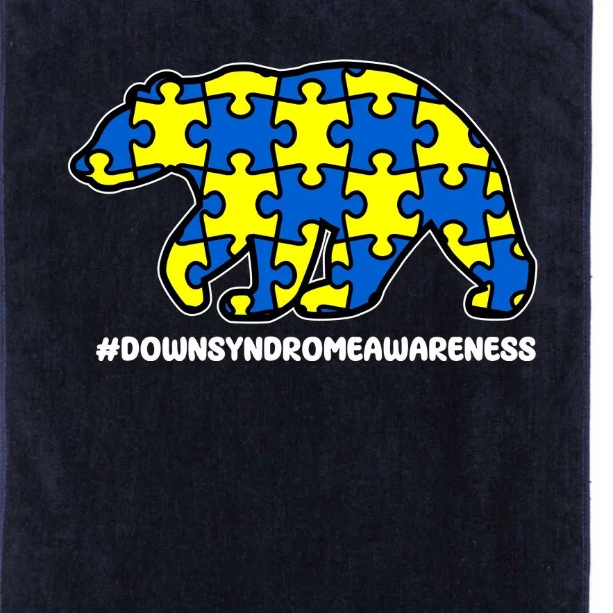 Down Syndrome Awareness Bear Platinum Collection Golf Towel