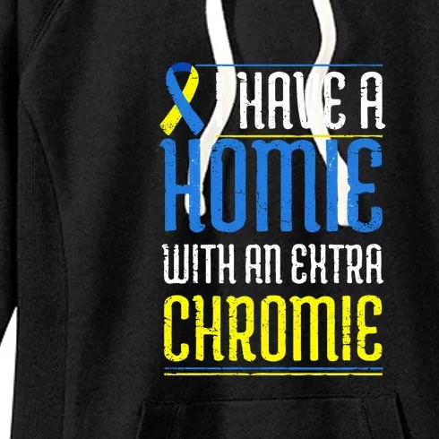 Down Syndrome Awareness, Funny Trisomy 21 Friends Gift Women's Fleece Hoodie