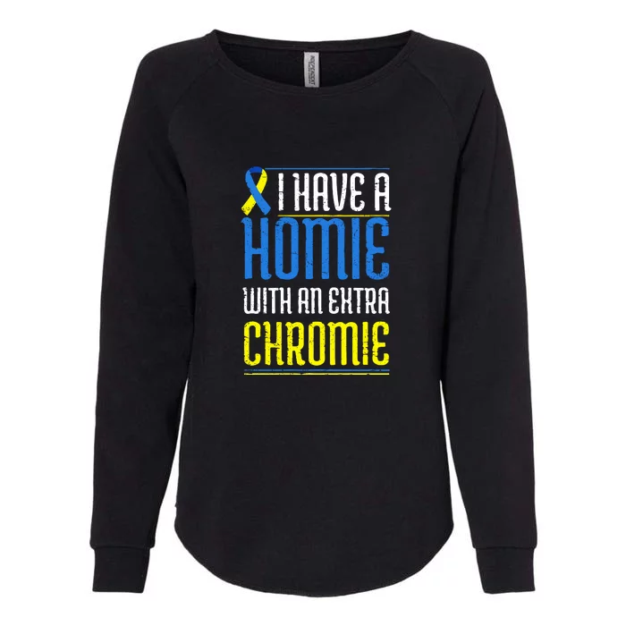 Down Syndrome Awareness, Funny Trisomy 21 Friends Gift Womens California Wash Sweatshirt