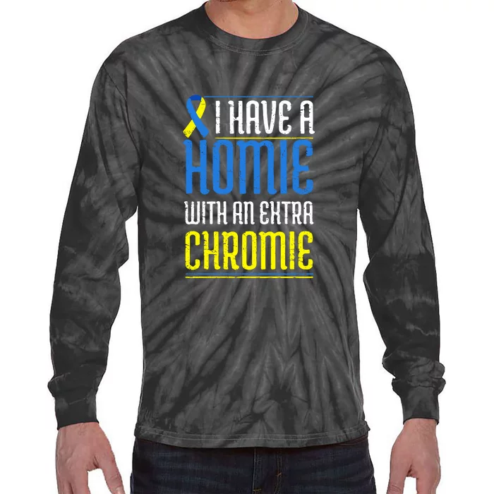 Down Syndrome Awareness, Funny Trisomy 21 Friends Gift Tie-Dye Long Sleeve Shirt