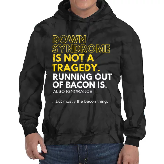 Down Syndrome Awareness Yellow Ribbon Down Syndrome Tie Dye Hoodie