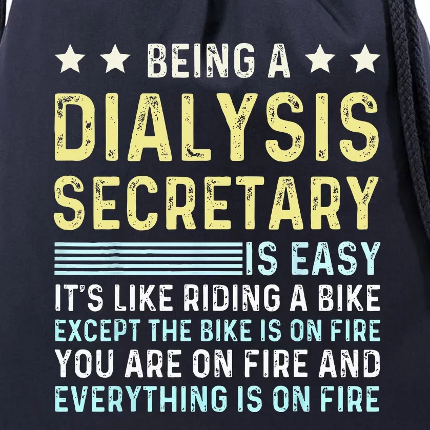 Dialysis Secretary Appreciation Kidney Secretary Dialysis Drawstring Bag