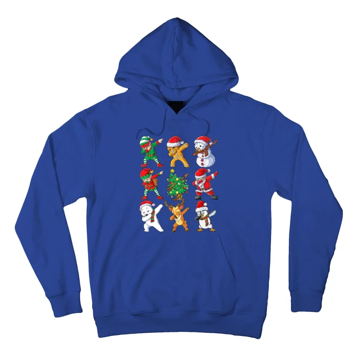 Dabbing Santa And Friends Meaningful Gift Cute Christmas Santa Dabbing Cute Gift Hoodie