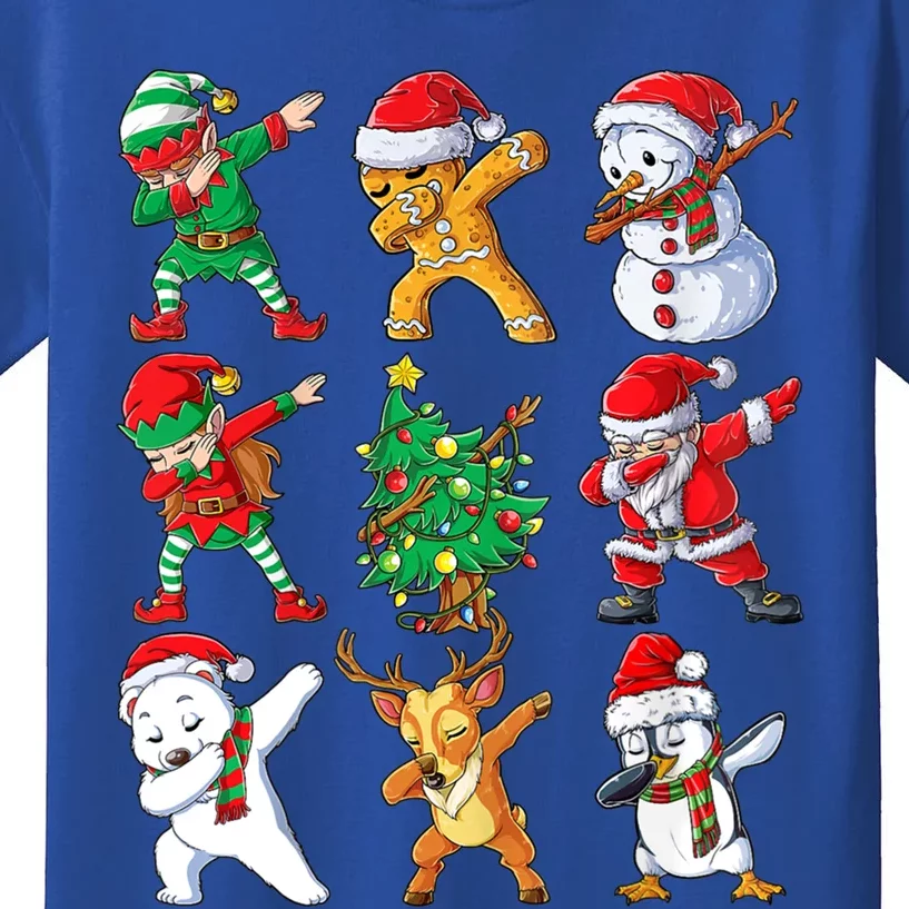 Dabbing Santa And Friends Meaningful Gift Cute Christmas Santa Dabbing Cute Gift Kids T-Shirt