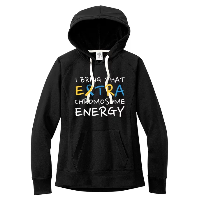 Down Syndrome Awareness Extra Chromosome Women's Fleece Hoodie