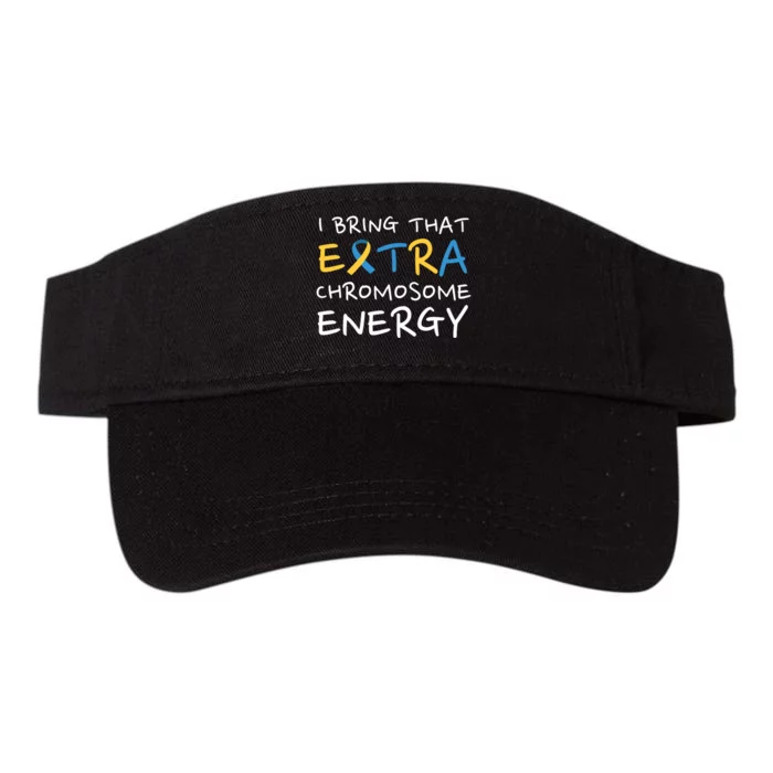 Down Syndrome Awareness Extra Chromosome Valucap Bio-Washed Visor