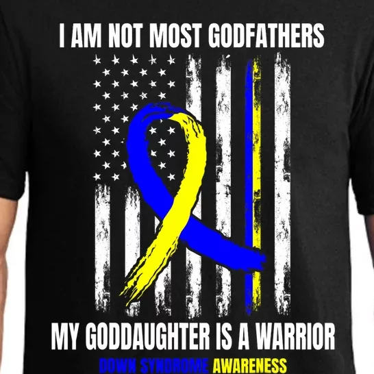 Down Syndrome Awareness Godfather Goddaughter American Flag Pajama Set