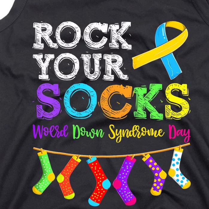 Down Syndrome Awareness  Rock Your Socks Tank Top