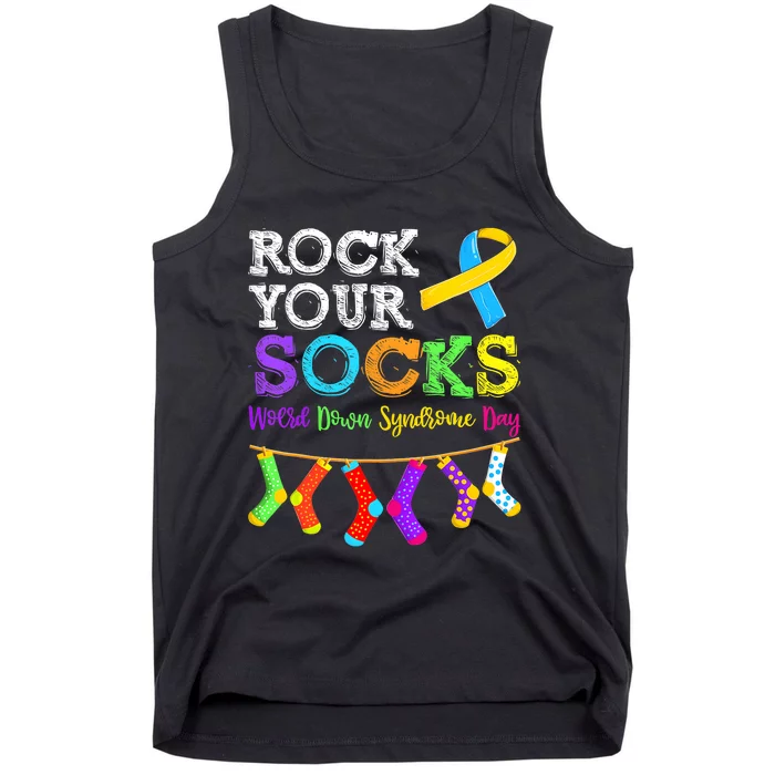 Down Syndrome Awareness  Rock Your Socks Tank Top