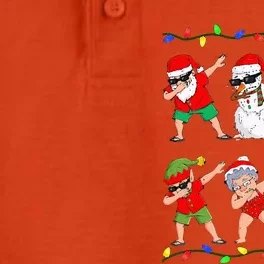 Dabbing Santa And Friends Christmas In July Xmas Dry Zone Grid Performance Polo