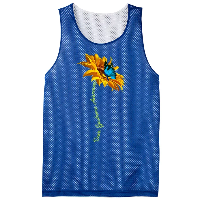 Down Syndrome Awareness Butterfly Sunflower Mesh Reversible Basketball Jersey Tank