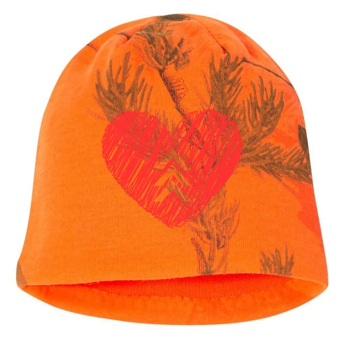 Down Syndrome Awareness Heart Kati - Camo Knit Beanie