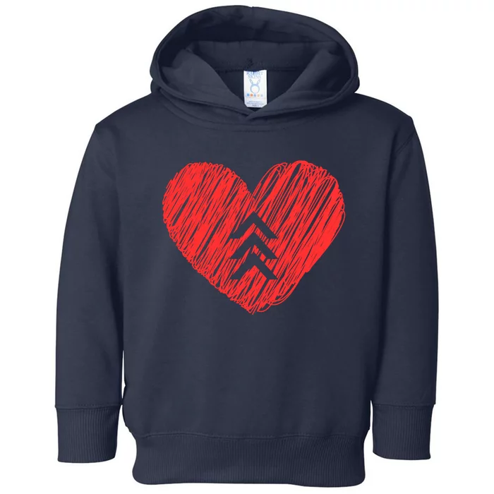 Down Syndrome Awareness Heart Toddler Hoodie