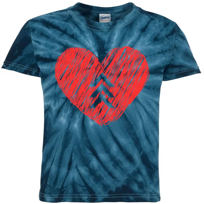 Down Syndrome Awareness Heart Kids Tie-Dye T-Shirt