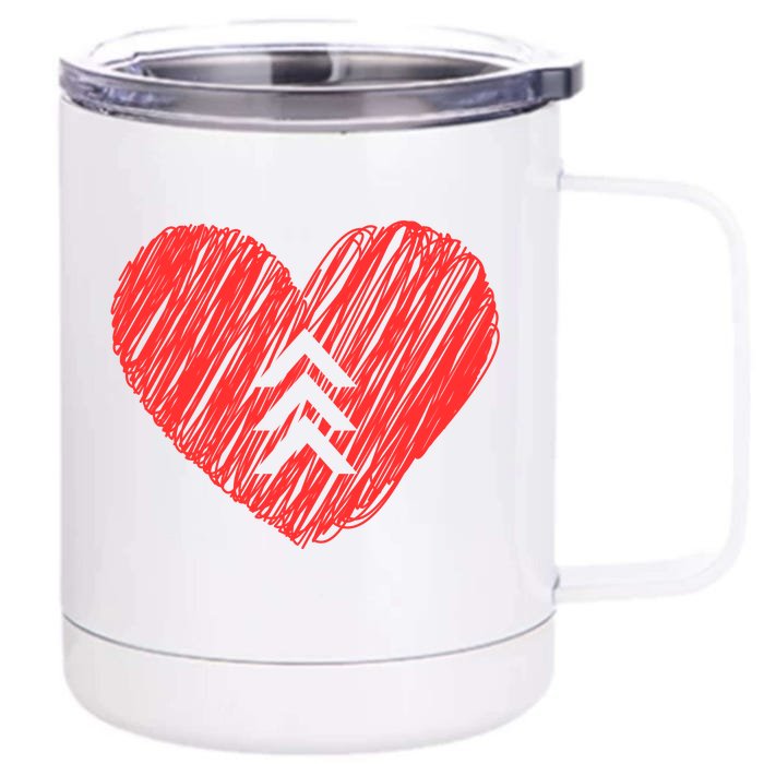 Down Syndrome Awareness Heart Front & Back 12oz Stainless Steel Tumbler Cup