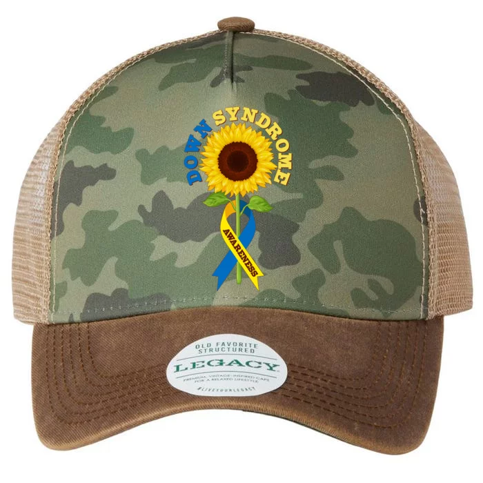 Down Syndrome Awareness Sunflower Ribbon Legacy Tie Dye Trucker Hat