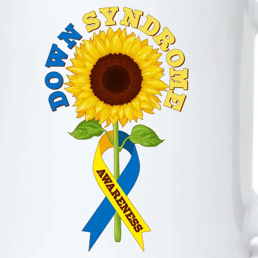 Down Syndrome Awareness Sunflower Ribbon Black Color Changing Mug