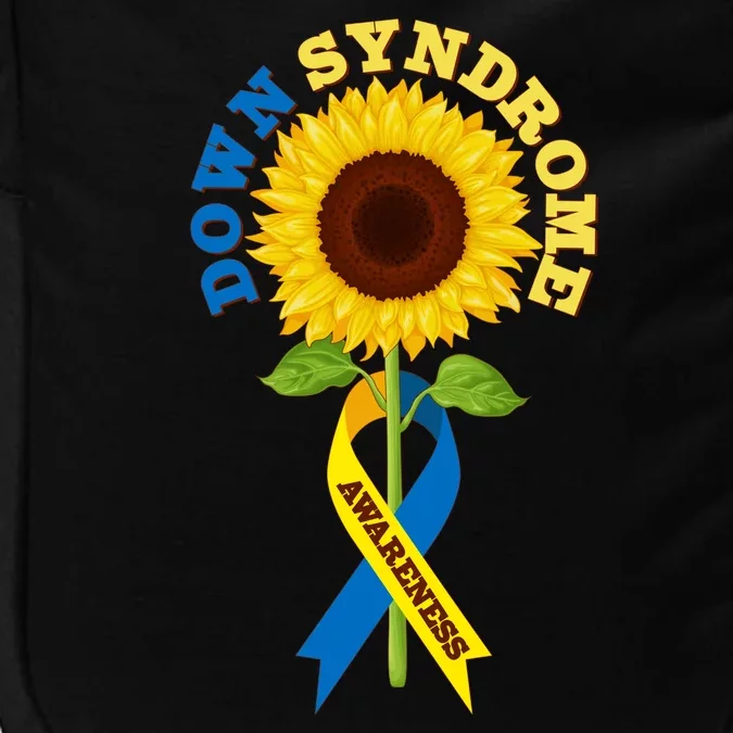 Down Syndrome Awareness Sunflower Ribbon Impact Tech Backpack