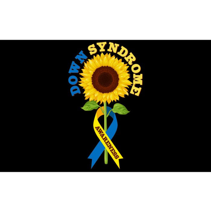 Down Syndrome Awareness Sunflower Ribbon Bumper Sticker