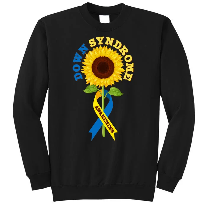 Down Syndrome Awareness Sunflower Ribbon Tall Sweatshirt