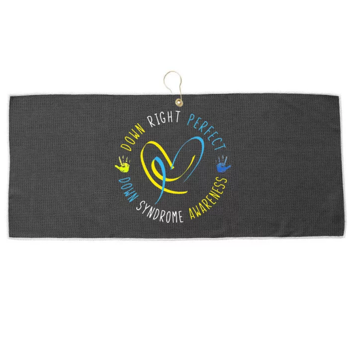 Down Syndrome Awareness Day 21 March Down Right Perfect Large Microfiber Waffle Golf Towel