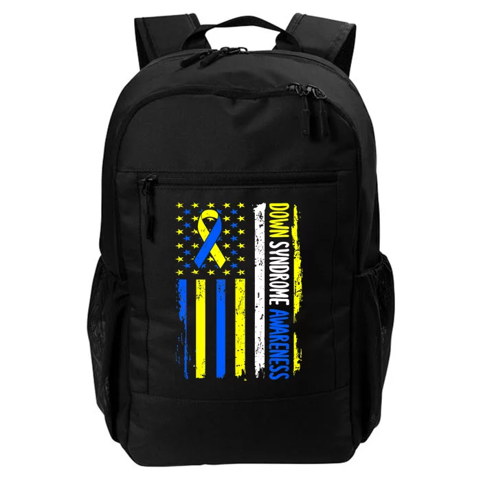 Down Syndrome Awareness American Flag T21 Down Syndrome Daily Commute Backpack