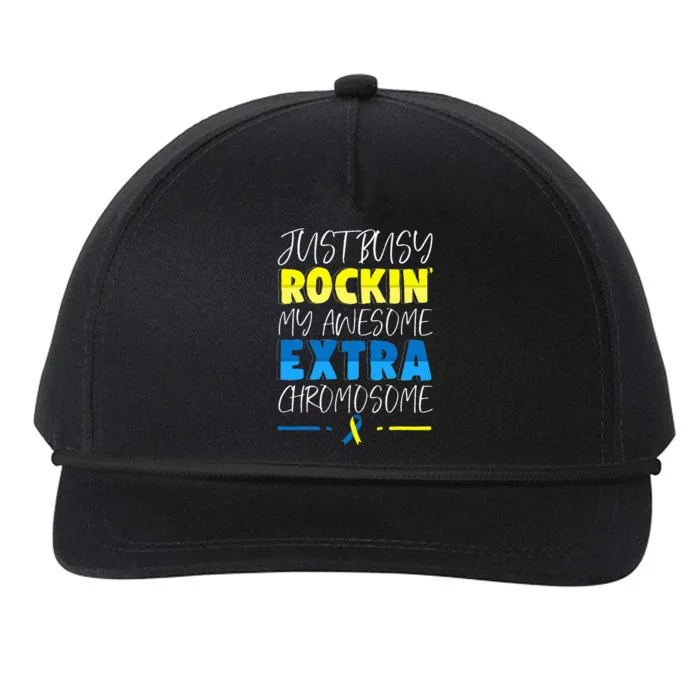 Down Syndrome Awareness Day For Down Syndrome Snapback Five-Panel Rope Hat