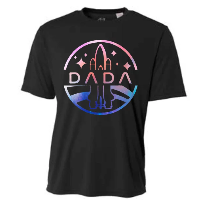 Dada Space Astronaut Rocket Birthday Party Cooling Performance Crew T-Shirt