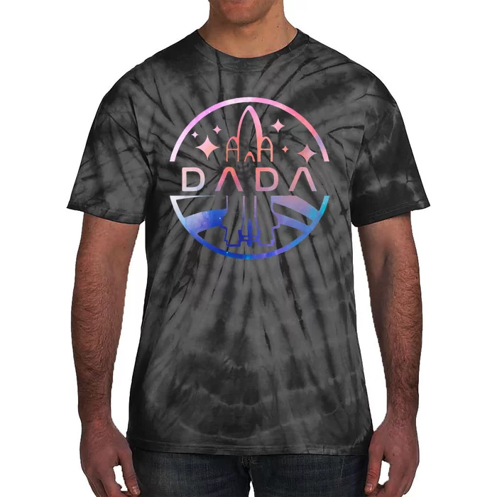 Dada Space Astronaut Rocket Birthday Party Tie-Dye T-Shirt