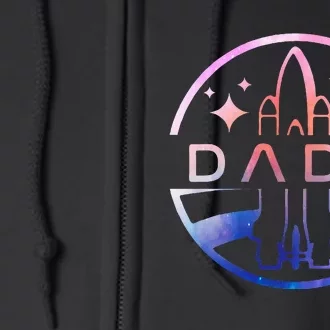 Dada Space Astronaut Rocket Birthday Party Full Zip Hoodie