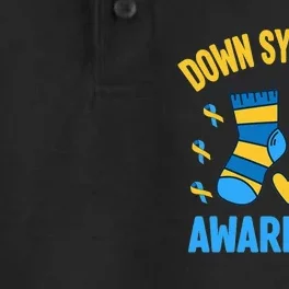 Down Syndrome Awareness Socks T21 Blue Yellow Ribbon Dry Zone Grid Performance Polo