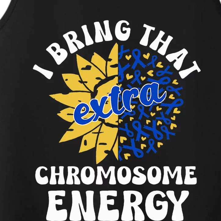 Down Syndrome Awareness For Trisomy 21 Flower Performance Tank