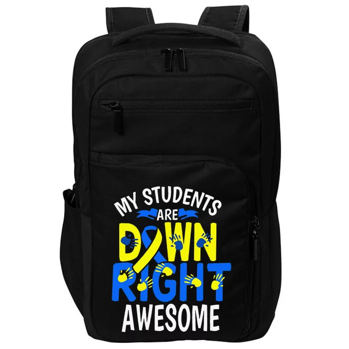 Down Syndrome Awareness T21 Day Women Teacher Impact Tech Backpack