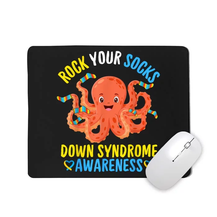 Down Syndrome Awareness Octopus Rock Your Sock Mousepad