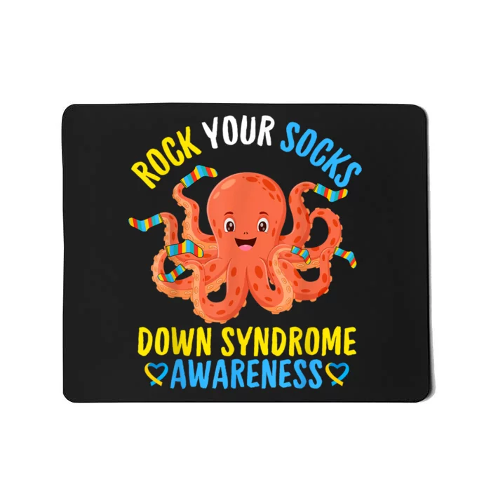 Down Syndrome Awareness Octopus Rock Your Sock Mousepad