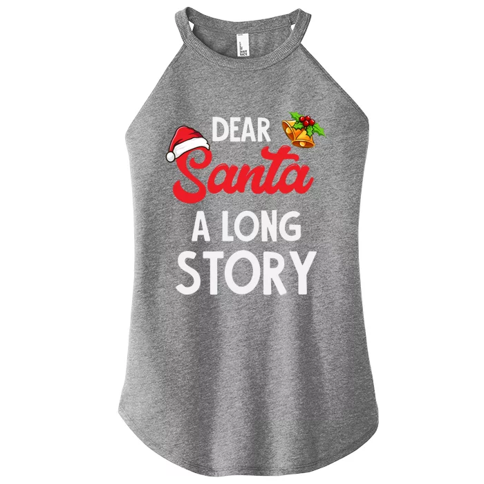 Dear Santa A Long Story Great Gift Women’s Perfect Tri Rocker Tank