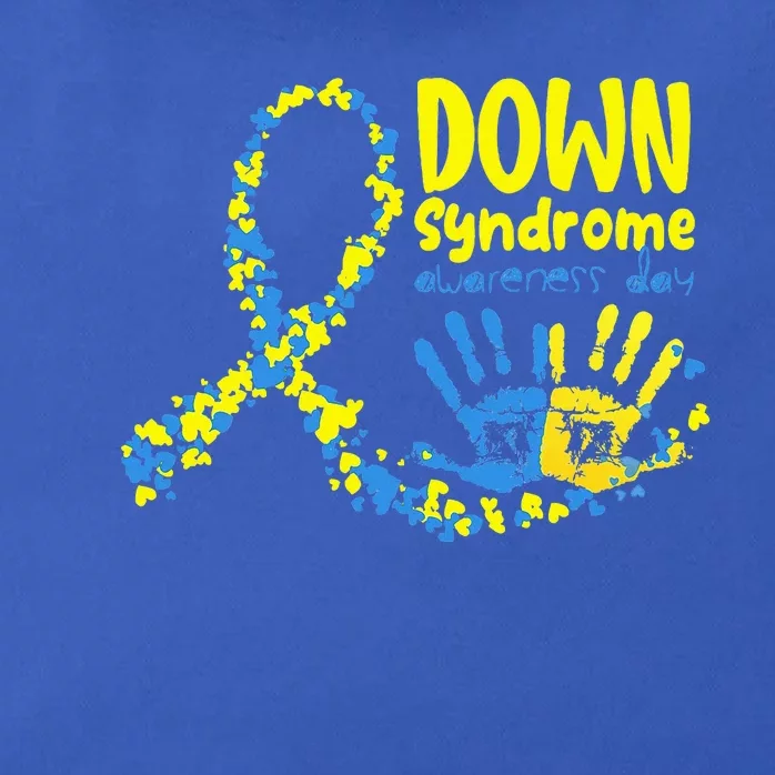 Down Syndrome Awareness Day Ribbon Zip Tote Bag