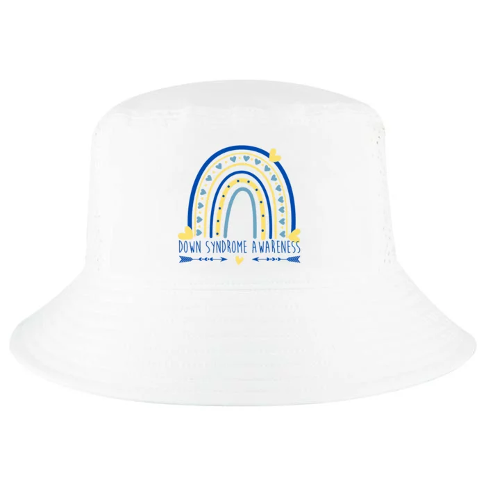 Down Syndrome Awareness Rainbow Heart Cool Comfort Performance Bucket Hat