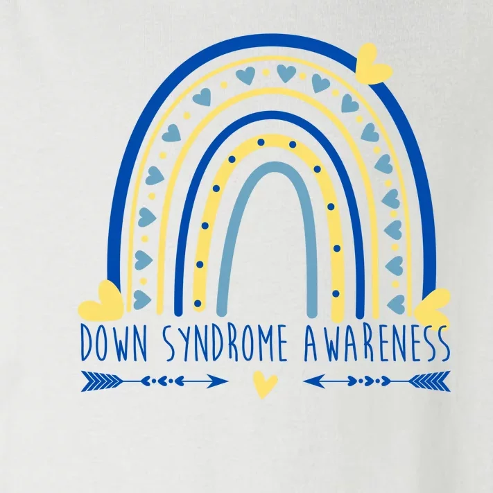 Down Syndrome Awareness Rainbow Heart Toddler Long Sleeve Shirt