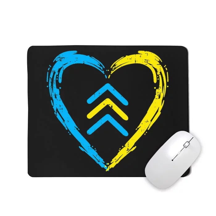 Down Syndrome Awareness Arrows Trisomy 21 T21 Mousepad