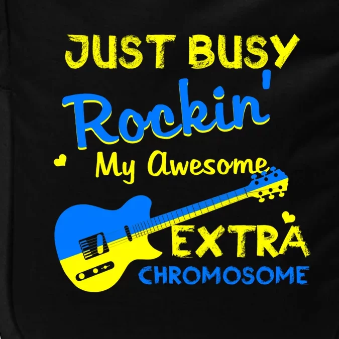 Down Syndrome Awareness Rockin Extra Chromosome 3 21 Gift Impact Tech Backpack