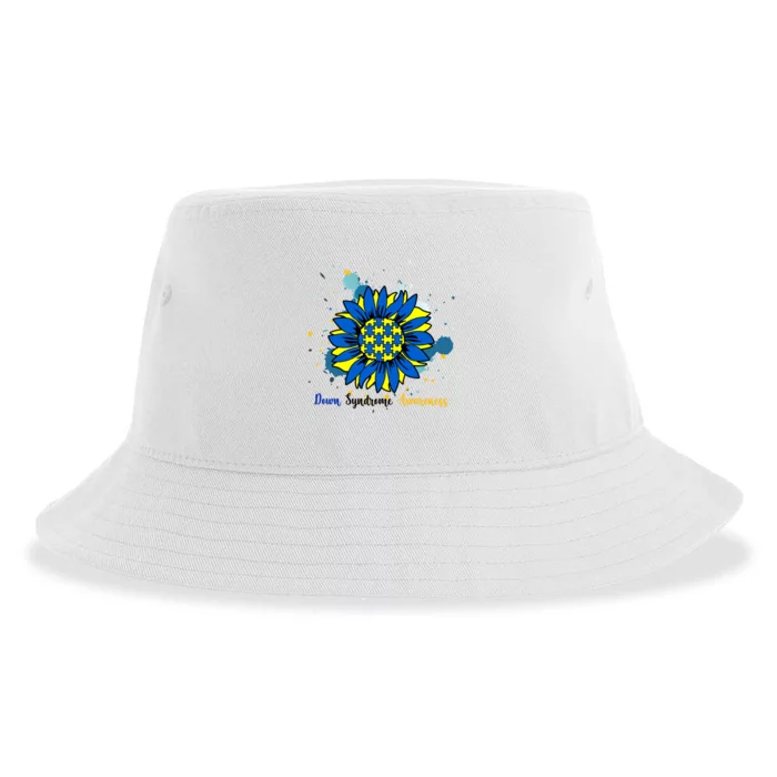 Down Syndrome Awareness Sunflower Sustainable Bucket Hat