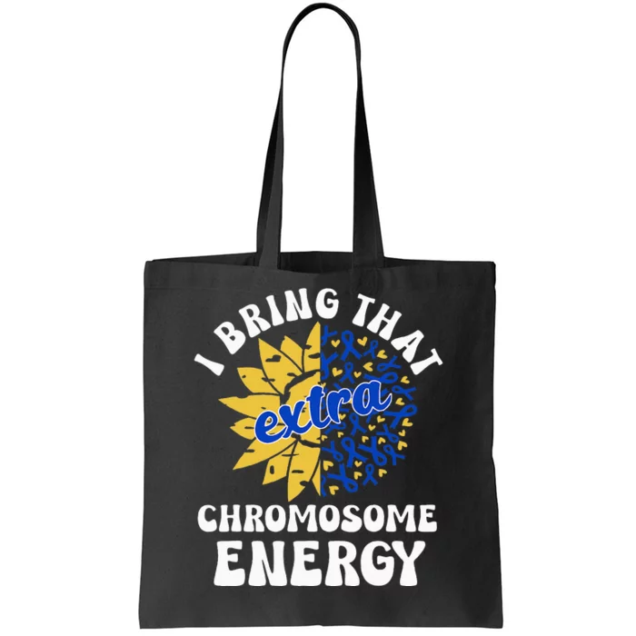 Down Syndrome Awareness Trisomy 21 Flower Tote Bag